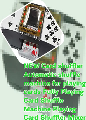 Poker card shuffling machine
