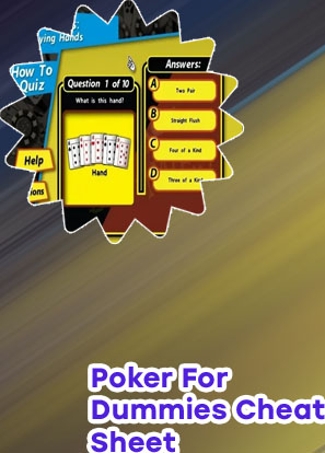 Rules of poker for dummies